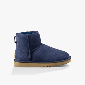 Ugg Classic Mini II Klassiska Stövlar Dam Marinblå (273068QZA)